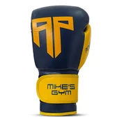 Polleo x AP Boxing Gloves Leather, Blue/Yellow - 14 oz