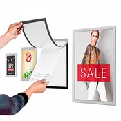 FramePoster, plastični samolepilni stenski okvir za papirje - Bela