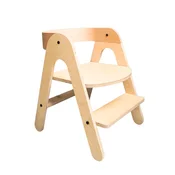 OTROŠKA STOPNIČKA + STOLČEK 2v1 | Otroška stopnička + otroški stol | Leseni Otroški kuhinjski pomagalček | Montessori otroški stolček