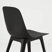 STRANDTORP / ODGER Sto i 4 stolice, bela/boja antracita, 150/205/260 cm