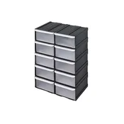 PATROL Organizator 155x100x225mm, 10 predalov, plastika