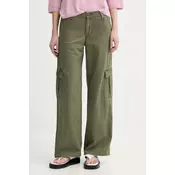 Levis Cargo hlače ženske bombažne SUPERLOW LOOSE CARGO ND