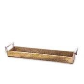 Dekorativni pladenj Wood Collection rjav 8x50,5x12,5
