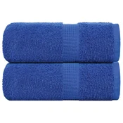 Vidaxl Brisače za goste FROGN 2 kosa modre 30x50 cm 360 g/m2