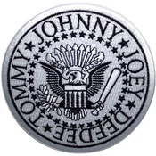 Ramones Presidential Seal Iron-On Patch White