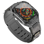 Športni pašček za uro Caseultra Apple Watch 45 mm/44 mm/42 mm z jeklenim ohišjem