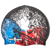Swimming cap mad wave silicone czech