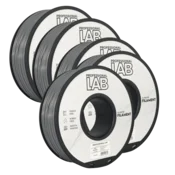 Professional Lab 5x ABS Srebrna Filament 1.75mm - Professional Lab ABS+ za 3D Tisk (1kg Kolut)