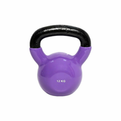 RING kettlebell metal+vinyl 12kg ljubicasta