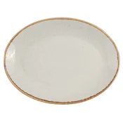 Oval dinner plate, 36 cm, grey, Seasons - Porland