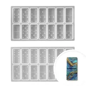 Profesionalni silikonski kalup Pentart - domino 2 kosa - transparent domino 20,5 x 11,2 x 1,3 cm