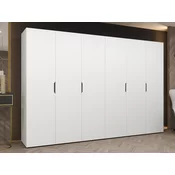 Garderobna omara Hartford 517 (Bela) Bela, 202x300x50cm, Vrata omare: S tečaji