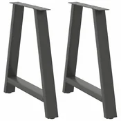 Noge za blagovaonski stol A-oblika 2 kom antracit 80 x (72-73) cm celik