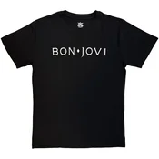 Bon Jovi Logo Mono Black XL Majica