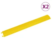 vidaXL Pohodna zaščita za kable 2 kosa 98,5 cm črne barve
