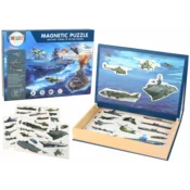 slomart LEAN TOYS Edukativne Magnetne Sestavljanke - Vojaški Ladje