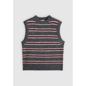 LEVIS  Pulover ALICE temno zelena/karminsko rdeča/bela
