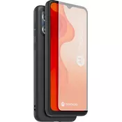 CASR TPU ovitek + kaljeno steklo za Motorola E13 črno