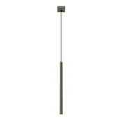 SOLLUX lighting Moderna olivno zelena cevna viseča svetilka 50 cm za kuhinjo in jedilnico nad otokom 1xG9 8W PASTELO Sollux Lighting