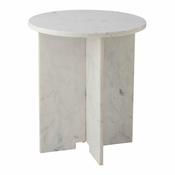 Mramorni okrugao pomoćni stol o 46 cm Jasmia – Bloomingville
