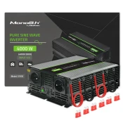 Qoltec Monolith power adapter /inverter Auto 4000 W Black