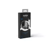 Zidni punjač Adda Collins CH-014-GM, USB-A i Type C izlazi, 25W, gun metal CH-014-GM