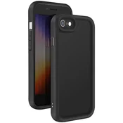 AVIZAR Ohišje za iPhone SE 2022/2020 , 8/7 Silikonski dvignjeni robovi, Črna, (5000010781)