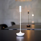 Sigor Nucandle LED namizna svetilka z možnostjo polnjenja, bela, IP54, z možnostjo - Dnevna soba/jedilnica - Aluminij