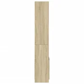 Visoka komoda boja hrasta sonome 63x33x180 cm konstruirano drvo