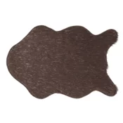 KONDELA Umetno krzno, taupe/srebro, 60x90, FOX VRSTA 4
