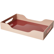 Dekorativni pladenj SWELL, 43 cm, kostanjeva, umetna masa, Printworks