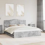 Krevetna konstrukcija s ladicama Betonska siva 180 x 200 cm