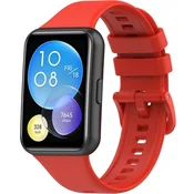 GS Silikonski pašček za Huawei Watch Fit 2, rdeč