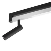 Brilliant LED stropni reflektor Pulse, črn, 100 cm, kovina - Dnevna soba/jedilnica - Sodobni - črna, krom