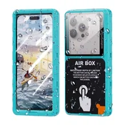 Vodoodporni ovitek ShellBox AirBox IP68 za univerzalne telefone do 6.9 - blue