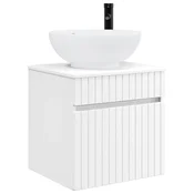 vidaXL Visoka umivalnik s police Bela 49 x 44,5 x 66,5 cm
