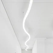 Regent Lighting Regent Wiggle svetilka z letvijo DALI 2.700-6.500K 150cm - Sodobni - srebro - Plastika