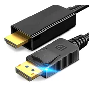 DISPLAYPORT na HDMI 4K DP-HDMI KABEL 1,8 m