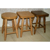 eoshop Bukov stolček višine 45 cm (barva lesa: hrast)