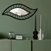 Wallity Ogledalo Ozgl513, 65x29 cm, Srebrne boje