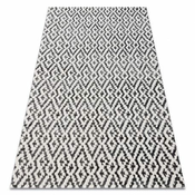 eoshop Moderna preproga MUNDO E0621 geometrijska zunanja bež/črna ( - Velikost: 80x250 cm)