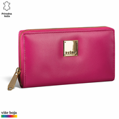 Princ Leather Ženski kožni novcanik Zip Luxury, Roze