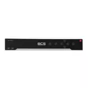 BCS BCS-V-NVR3204-A-8K IP snemalnik s 32 kanali 32MP s podporo za 4 trde diske in HDMI 8K/4K izhod