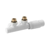 Bruckner - Termostatska connection set za central connection WICHER bela