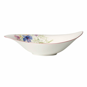 Bela porcelanasta skleda za solato z motivom cvetja Villeroy & Boch Mariefleur Serve, 1,15 l