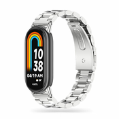 TECH-PROTECT STAINLESS XIAOMI SMART BAND 8 / 8 NFC SILVER (9490713935224)