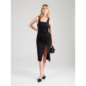 KARL LAGERFELD Poletna obleka 241W1303 Črna Slim Fit