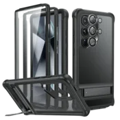 Infostyle Ovitek za telefon Kickstand Case 360 Samsung Galaxy S24 Ultra Črna