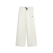 PUMA EVOSTRIPE Spacer Wide Leg Pants Women, Clothing, Warm White, XL