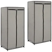 Vidaxl Garderobne omare 2 kosa 75x50x160 cm sive